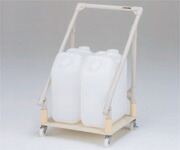 【ポイント10倍】【直送品】 アズワン 廃液回収トレーワゴン ポリタンク2ヶ用 1-6083-02 《実験設備・保管》 【大型】