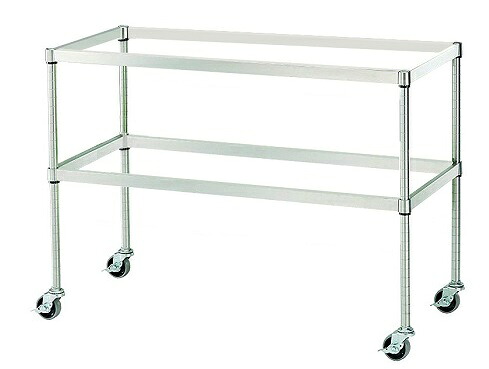 【直送品】 アズワン バスケットワゴン 2段 バスケット6個使用可(SUS430製) AS002-C03 (3-1544-03) 《実験設備・保管》｜道具屋さん店