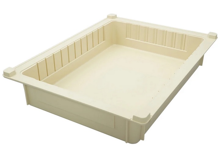 【尖んがり10倍】アズワン アルティアハーフトレー 象牙色 300×400×85粍 AHT-75V (8-5866-11) 《試験作り付ける・蔵置き》