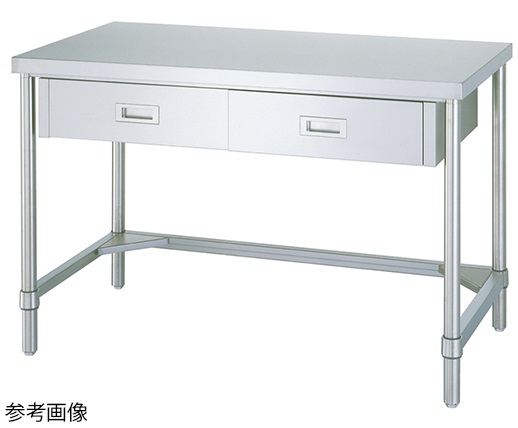 【直送品】 アズワン ステンレス鋼進め方台(三方枠) 1200×600×800粍 WDT-12060 (1-6568-24) 《試験備え付ける・蔵入り》 【大型】 はしご・作業台-作業台
