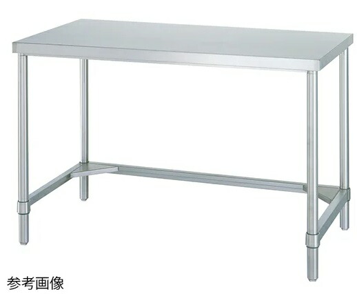 【直送品】 アズワン ステンレス作業台(三方枠) 900×900×800mm WTN-9090 (1-7837-23) 《実験設備・保管》 【大型】