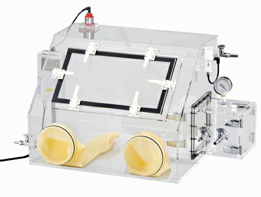 【直送品】 アズワン ガス置換型アクリルグローブBOX 600OX (2-4952-10) 《実験設備・保管》 【大型】