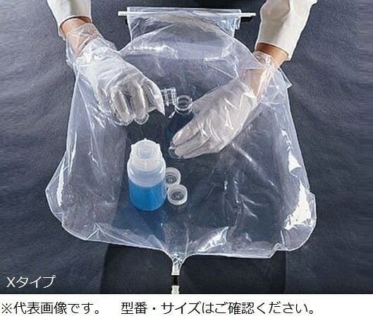 【直送品】 アズワン グローブバッグ 6枚入 X27-17 (3-119-06) 《実験設備・保管》｜道具屋さん店
