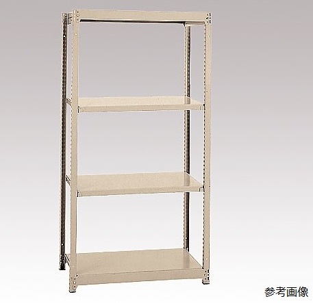 【尖んがり10倍】【直送品】 アズワン 軽中量ボルトレスラック 4段 1502×609×2107粍 MS7560-4K (3-1316-07) 《試験とり備える・納める》 【大型】