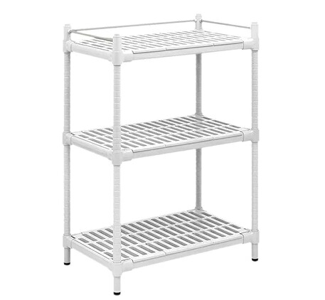 【尖んがり10倍】【直送品】 アズワン コンフォートシェルフ 白いこと 920×575×1300粍 S-3F (3-6494-06) 《試験作り付ける・蔵置き》 【大型】
