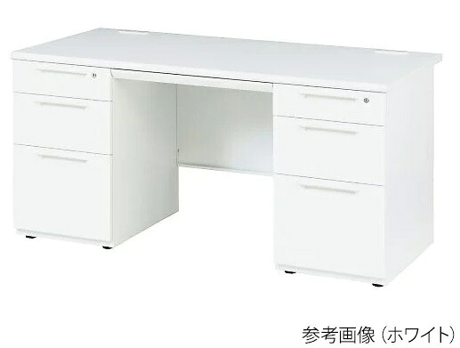 【ポイント5倍】【直送品】 アズワン デスク 両袖机 LDC-R147-LR33WH (3-8737-06) 《実験設備・保管》 【大型】