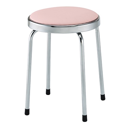 【ポイント5倍】【直送品】 アズワン 回転スツール ピンク 425×425×465mm PB-2 (7-3436-02) 《実験設備・保管》 【大型】