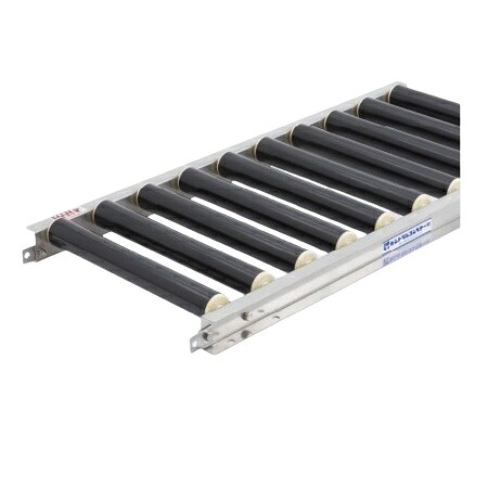 【直送品】 中心的コンベアー 脂製フリーローラコンベヤ JRAU5012 (JRAU5012400715) 400WX75PX1500L 【大型】
