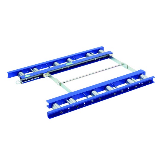【直送品】 セントラルコンベヤー パレット移動台車 パレトラ (ストップ機構付) PR1000 【大型】|道具屋さん店
