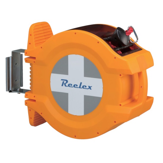 【直送品】 中発売りわたす Reelex バリアロープリール 飾り付け手合い(縄索長さ20m) 赤 BRR-1220R その他-花・ガーデン・DIY