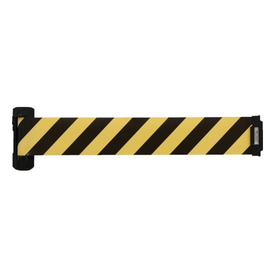 【ポイント10倍】【直送品】 中発販売 Reelex 自動巻きバリアリールWide (シート幅120mm) 黄/黒 BRS-1205A