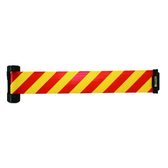 【ポイント10倍】【直送品】 中発販売 Reelex 自動巻きバリアリールWide (シート幅120mm) 黄/赤 BRS-1205C