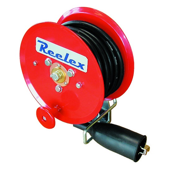 【ポイント10倍】【直送品】 中発販売 Reelex 手動巻アースリール 5.5SQ×20m 50Aアースクリップ付 ER-820M