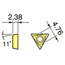 大昭和精機(株) カイザー チップ 超硬 10個入 TPGP080204FLA-H1 (164-4203) 《ツーリング工具》
