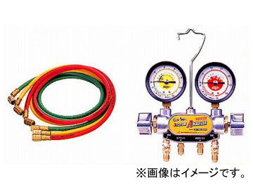 【ポイント10倍】デンゲン マニホールドゲージ ホースセット CP-MGH|道具屋さん店