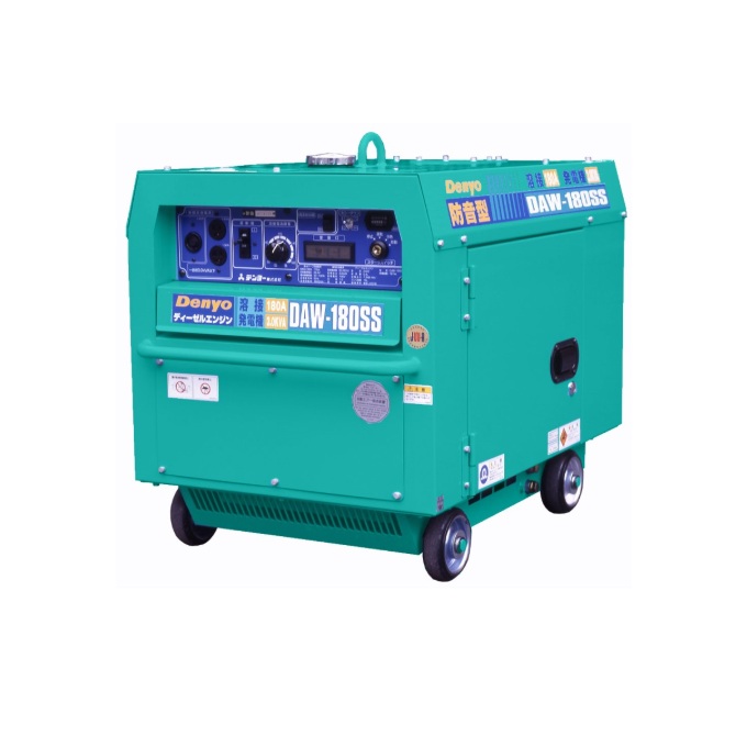 【尖んがり5倍】【直送品】 Denyo (デンヨー) ディーゼルエンジン溶接機 DAW-180SS 【大型】