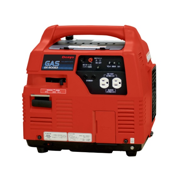 【尖んがり5倍】【直送品】 Denyo (デンヨー) ポータブルガスエンジン発生機 GE-900B3 テープボンベ手合い 【大型】