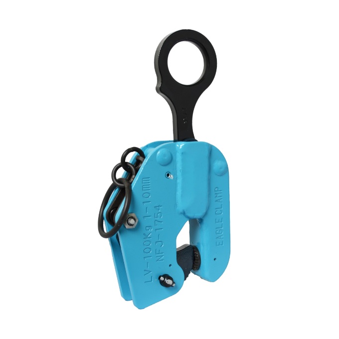 【ポイント10倍】【直送品】 イーグル・クランプ 軽量部材適用縦つりクランプ LV-100 ローレット仕様 (000000003091) 《鉄鋼用クランプ》