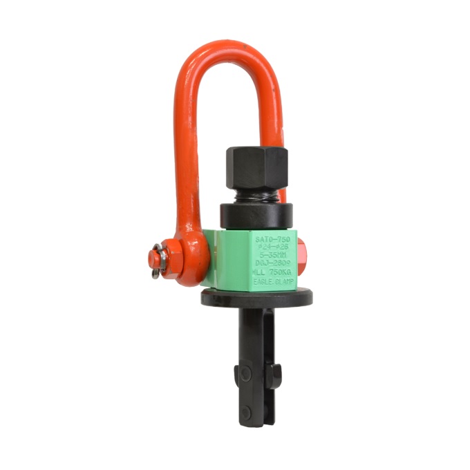 【ポイント5倍】【直送品】 イーグル・クランプ 穴つり用治具 SATO-750kg (5～35) (000000006025) 《建設作業用つり具》