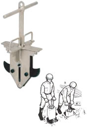 【直送品】 イーグル・クランプ 基礎ブロック用クランプ EFG-100 (000000003864) 《コンクリート二次製品用クランプ》