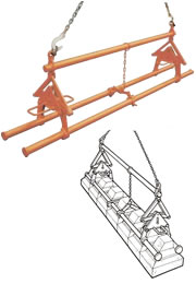 【尖んがり10倍】【直送品】 イーグル・クランプ 間知立ちはだかる用クランプ EKB-1000 (000000003830) 《混凝土二次生産物用クランプ》