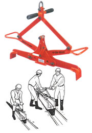 【ポイント5倍】【直送品】 イーグル・クランプ U字溝・溝蓋・縁石用クランプ UGM-200 (000000003881) 《コンクリート二次製品用クランプ》