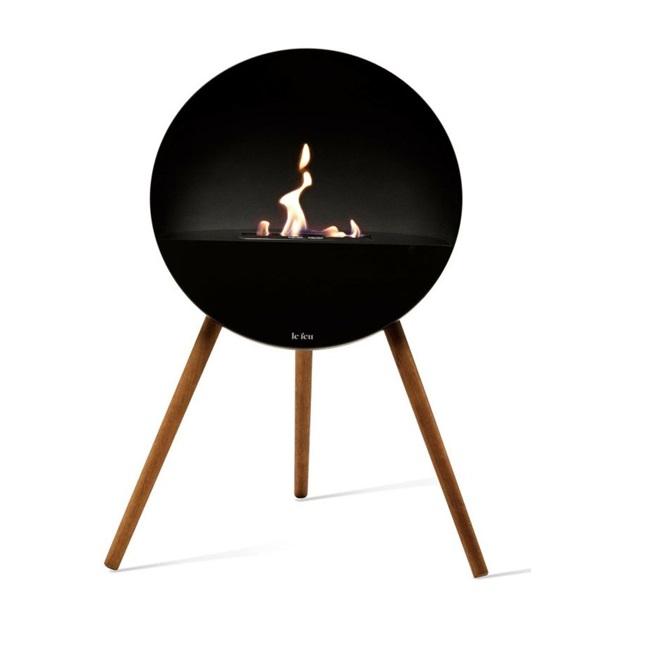 【尖んがり5倍】【直送品】 ファイヤーサイド ファイヤーディスプレイ Le Feu EYE スモークオーク 80111 【大型】