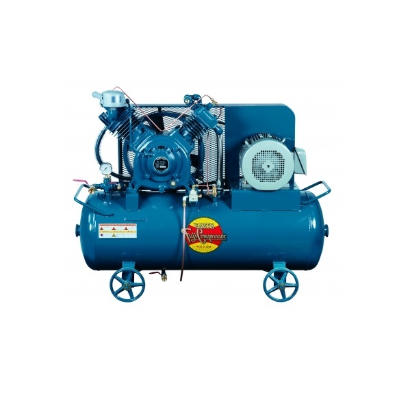 【直送品】 富士コンプレッサー 空冷低圧貯蔵タンクマウント形コンプレッサ FP-55LP-MT-6 5.5kW (60サイクル) 《おり入って締めつける機》 【大型】