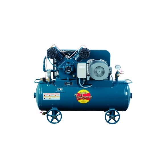 【直送品】 富士コンプレッサー 空冷低圧貯蔵タンクマウント形コンプレッサ FS-37P-MT-6 3.7kW (60サイクル) 《一方ならず締め付ける機》 【大型】