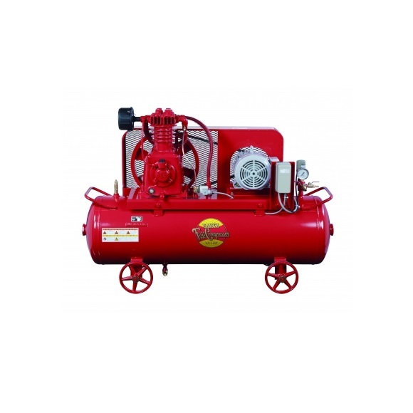 【直送品】 富士コンプレッサー 空冷中圧貯蔵タンクマウント形コンプレッサ W-33SP-6 (W-33P-6) 2.2kW (60サイクル) 《二段締め付ける機》 【大型】