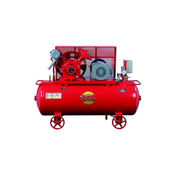 【直送品】 富士コンプレッサー 空冷中圧貯蔵タンクマウント形コンプレッサ W-37P-5 3.7kW (50サイクル) 《二段締め付ける機》 【大型】