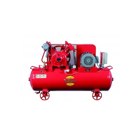 【直送品】 富士コンプレッサー 空冷中圧タンクマウント形コンプレッサ W-55P-6 5.5kW (60Hz) 《二段圧縮機》 【大型】