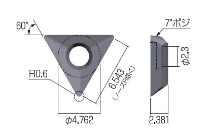 【ポイント10倍】富士元工業 60°モミメン専用チップ (12個入り) DCET11X304 ZA10N