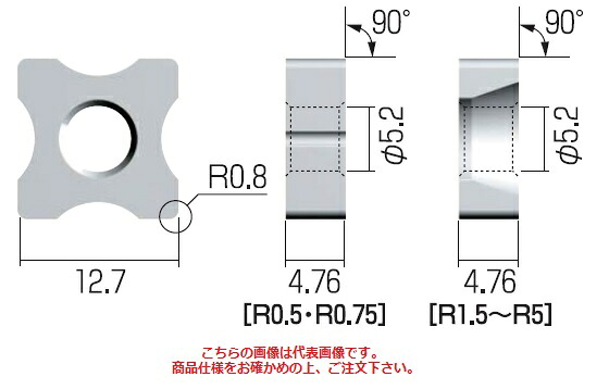 富士元工業 チップ (3個入り) NK43GXR-0.5R NK2020