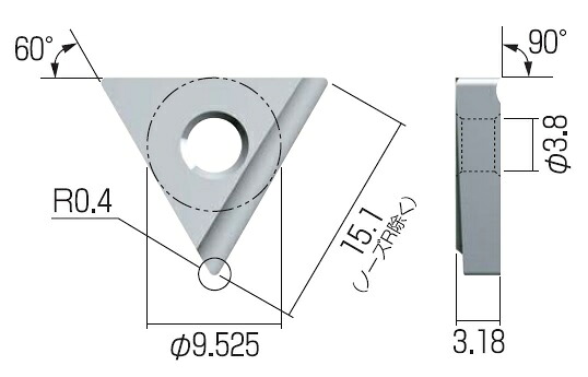 【ポイント10倍】富士元工業 チップ (3個入り) TM32GUR HSS