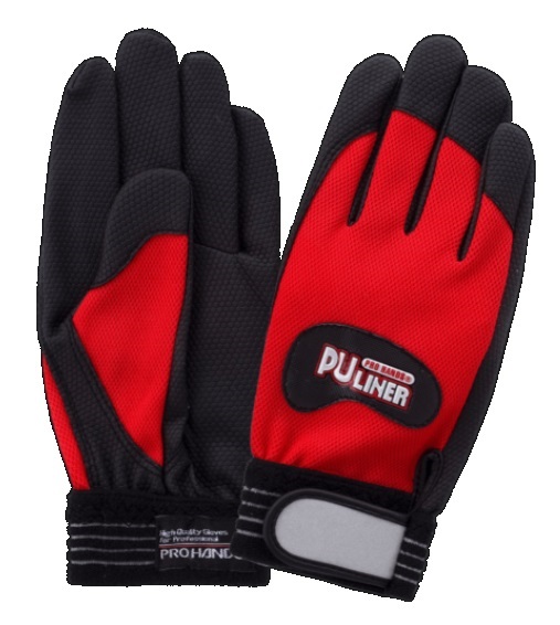 【ポイント5倍】【直送品】 富士グローブ PUライナーアルファ レッド LL 0773 120双入り (合成皮革手袋)