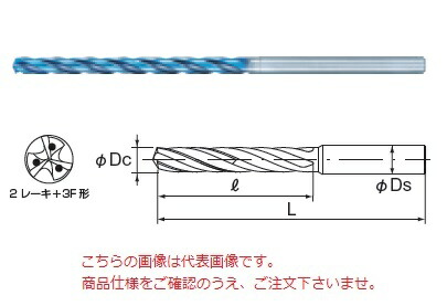 【尖んがり5倍】不二越 (ナチ) 超硬せん孔機 AQDEXOH3F10D0450 (アクアドリル EX 油絵の具大広間 3笛 10D)
