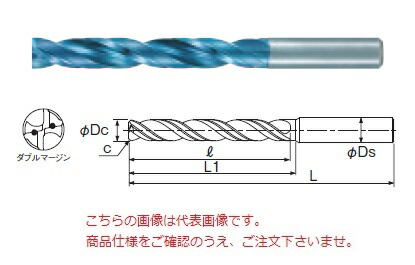 不二越 (ナチ) 超硬ドリル AQDEXZOH5D0890 (アクアドリル EX フラットオイルホール5D)