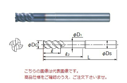 不二越 (ナチ) 超硬エンドミル 4GEOLS3 (X\u0027s ミルジオロングシャンク) 花・ガーデン・DIY-電動工具本体
