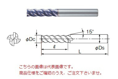 【ポイント5倍】不二越 (ナチ) 超硬エンドミル 4GEOM2 (X ミルジオミディアム)