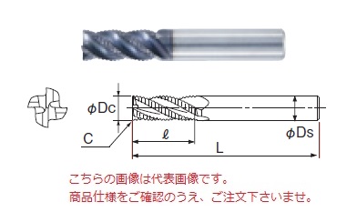【尖んがり10倍】不二越 (ナチ) 超硬エンドミル GSHV4080空想科学小説 (GS MILL 甚だしい)
