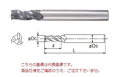 不二越 (ナチ) 超硬エンドミル GSX32000C-2D (GSX MILL 3枚刃 2D)|道具屋さん店