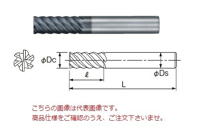 【尖んがり10倍】不二越 (ナチ) 超硬エンドミル GSXVLH6080-2.5D (GSX MILL VL 捉え所のない 2.5D)