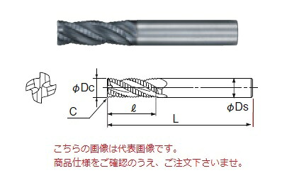 【ポイント5倍】不二越 (ナチ) 超硬エンドミル GSXVLRE4100-2.5D (GSX MILL VL ラフィング 2.5D)