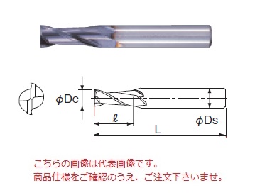 【尖んがり5倍】不二越 (ナチ) ハイスエンドミル 2AGEM17 (AG 圧砕機 2枚刃並み並み)