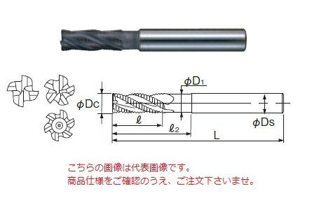 【ポイント5倍】不二越 (ナチ) ハイスエンドミル AGREM6 (AG ミルラフィングミディアム)