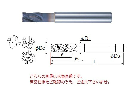 不二越 (ナチ) ハイスエンドミル AGRES30 (AG ミルラフィングショート)