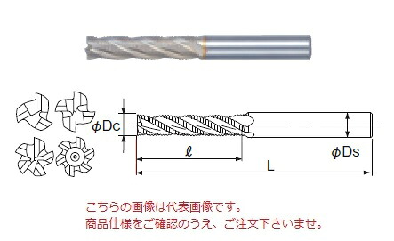 【ポイント10倍】不二越 (ナチ) ハイスエンドミル SGFREL30 (SG-FAX ラフィングエンドミルロング)