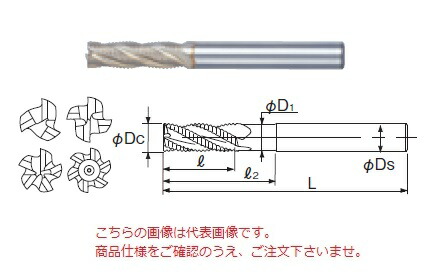 【尖んがり10倍】不二越 (ナチ) ハイスエンドミル SGFREM35 (SG-FAX ラフィングエンドミルミディアム)