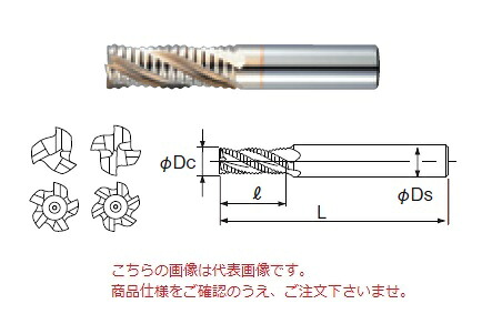 【ポイント10倍】不二越 (ナチ) ハイスエンドミル SGLREM28 (SG-FAX ラフィングエンドミルラージピッチミディアム)